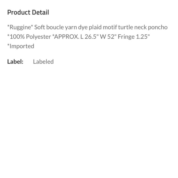 🎉 HOST PICK 🎉 Plaid Print Turtleneck Poncho - Picture 9 of 10